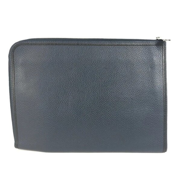 LOUIS VUITTON M68235 LV logo Pochette Jules GM Pouch Clutch bag Navy/Black - Picture 2 of 14